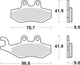 Trw remblokken mcb 744 brake pads sinter mcb744srm
