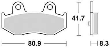Trw bremsbelag mcb 746 brake pads sinter mcb746srm
