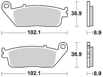 Trw bremsbelag mcb 764 brake pads sinter mcb764srm