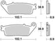 Trw remblokken mcb 764 brake pads sinter mcb764srm