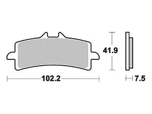 Trw bremsbelag mcb 792 brake pads carbon mcb792crq