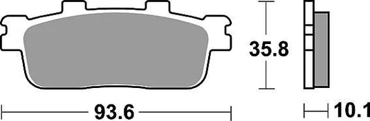 Trw bremsbelag mcb 800 brake pads sinter mcb800srm