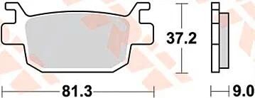 Trw bremsbelag mcb 806 brake pads sinter mcb806srm