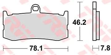 Trw bremsbelag mcb816 brake pads sinter mcb 816 sv