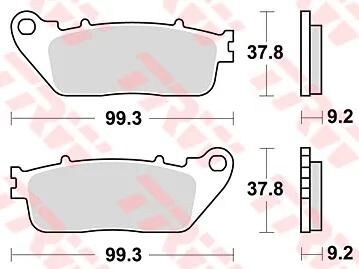 Trw bremsbelag mcb 817 brake pads sinter mcb817sh