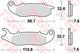 Trw remblokken mcb 818 brake pads organ. mcb 818