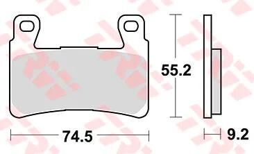Trw bremsbelag mcb 819 brake pads sinter mcb 819 sv