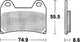 Trw remblokken mcb 683 brake pads sinter mcb 683 sv