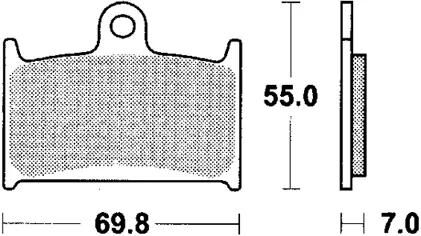 Trw bremsbelag mcb 690 brake pads sinter mcb 690 sv