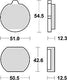 Trw remblokken mcb 79 brake pads organ. mcb 79