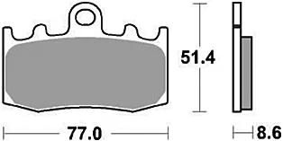 Trw bremsbelag mcb 748 brake pads sinter mcb 748 sv