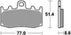 Trw remblokken mcb 748 brake pads sinter mcb 748 sv