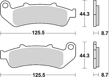 Trw bremsbelag mcb 658 brake pads sinter mcb 658 sv