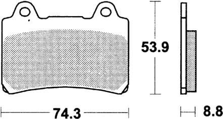 Trw bremsbelag mcb 584 brake pads sinter mcb 584 sv