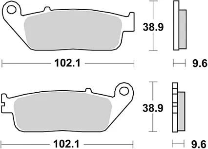 Trw bremsbelag mcb 677 brake pads organ. mcb 677