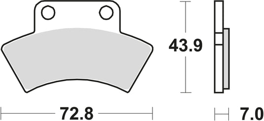 Trw remblokken mcb 668 brake pads sinter mcb 668 si