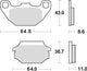 Trw remblokken mcb 712 brake pads organ. mcb 712