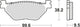 Trw remblokken mcb 731 brake pads organ. mcb 731