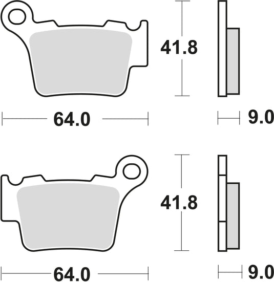 Trw bremsbelag mcb 743 brake pads sinter mcb 743 si
