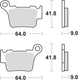 Trw remblokken mcb 743 brake pads sinter mcb 743 si