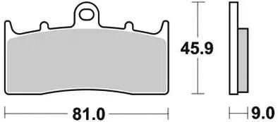 Trw bremsbelag mcb 736 brake pads organ. mcb 736