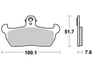 Trw bremsbelag mcb 618 brake pads organ. mcb 618