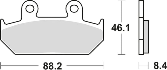 Trw bremsbelag mcb 571 brake pads organ. mcb 571
