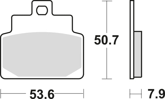 Trw remblokken mcb 709 brake pads organ. mcb 709