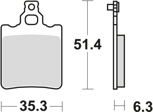 Trw remblokken mcb 552 brake pads organ. mcb 552