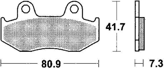 Trw bremsbelag mcb 534 brake pads organ. mcb 534
