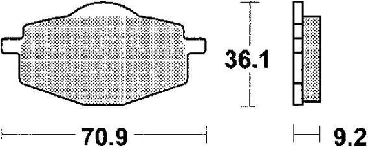 Trw bremsbelag mcb 539 brake pads organ. mcb 539