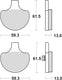Trw remblokken mcb 548 brake pads organ. mcb 548