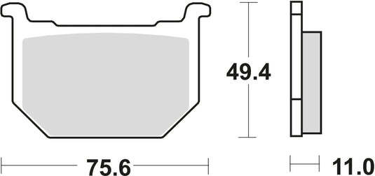 Trw bremsbelag mcb 509 brake pads organ. mcb 509