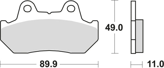 Trw bremsbelag mcb 512 brake pads organ. mcb 512