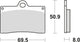 Trw remblokken mcb 540 brake pads organ. mcb 540