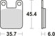 Trw remblokken mcb 535 brake pads organ. mcb 535