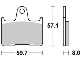 Trw bremsbelag mcb 691 brake pads org.perf. mcb 691