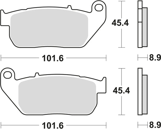 Trw bremsbelag mcb 753 brake pads org.perf. mcb 753