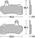 Trw remblokken mcb 781 brake pads org.perf. mcb 781