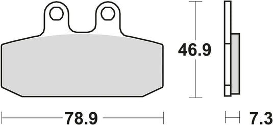 Trw bremsbelag mcb 557 brake pads organ. mcb 557