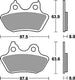 Trw remblokken mcb 799 brake pads org.perf. mcb 799