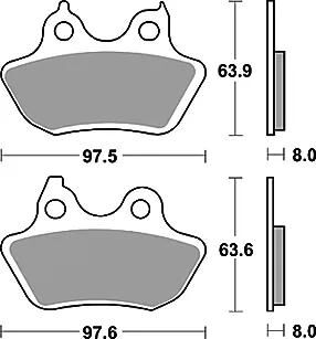 Trw bremsbelag mcb 799 brake pads org.perf. mcb 799