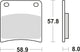 Trw remblokken mcb 591 brake pads organ. mcb 591