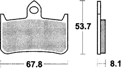 Trw bremsbelag mcb 593 brake pads organ. mcb 593
