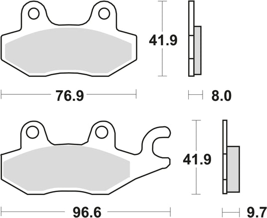 Trw remblokken mcb 604 brake pads organ. mcb 604
