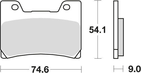 Trw bremsbelag mcb 622 brake pads organ. mcb 622