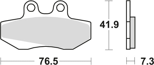 Trw remblokken mcb 629 brake pads organ. mcb 629