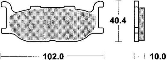 Trw bremsbelag mcb 640 brake pads organ. mcb 640