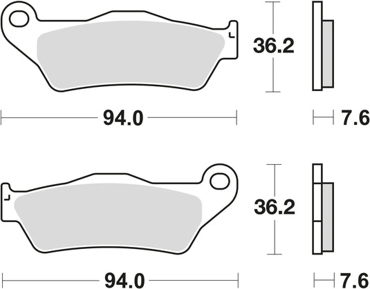 Trw bremsbelag mcb 648 brake pads sinter mcb 648 si