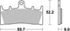 Trw remblokken mcb 659 brake pads organ. mcb 659